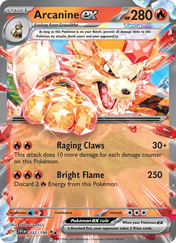 Arcanine ex, Scarlet & Violet #32
