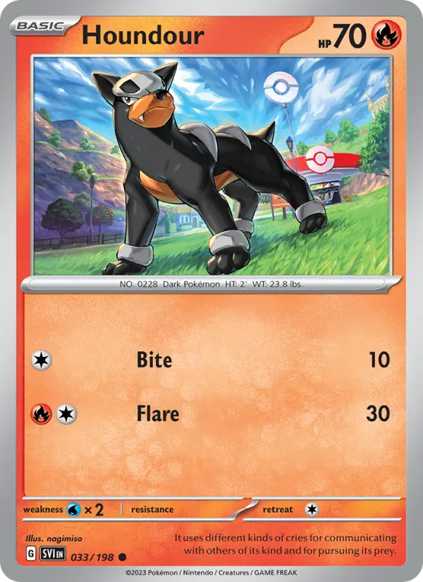 Houndour, Scarlet & Violet #33