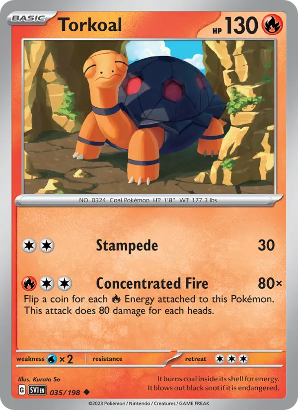 Torkoal, Scarlet & Violet #35
