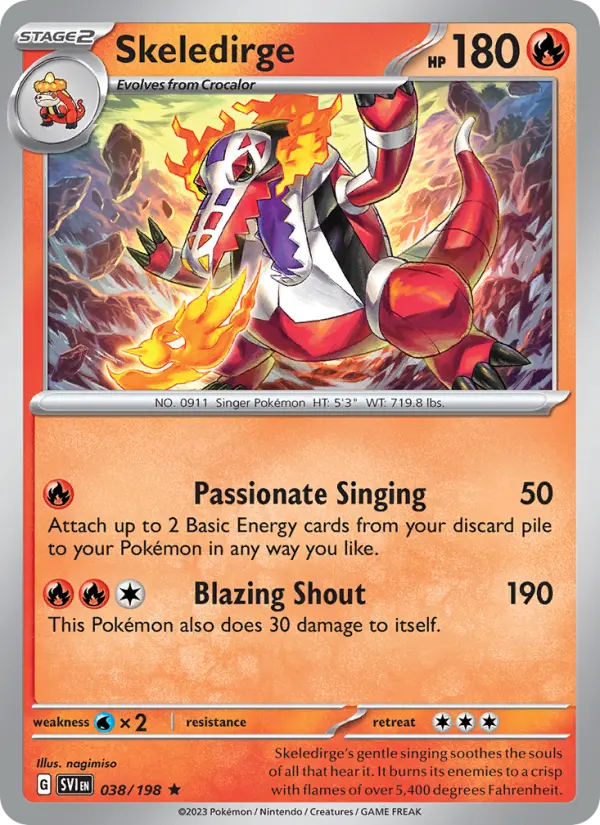 Skeledirge, Scarlet & Violet #38