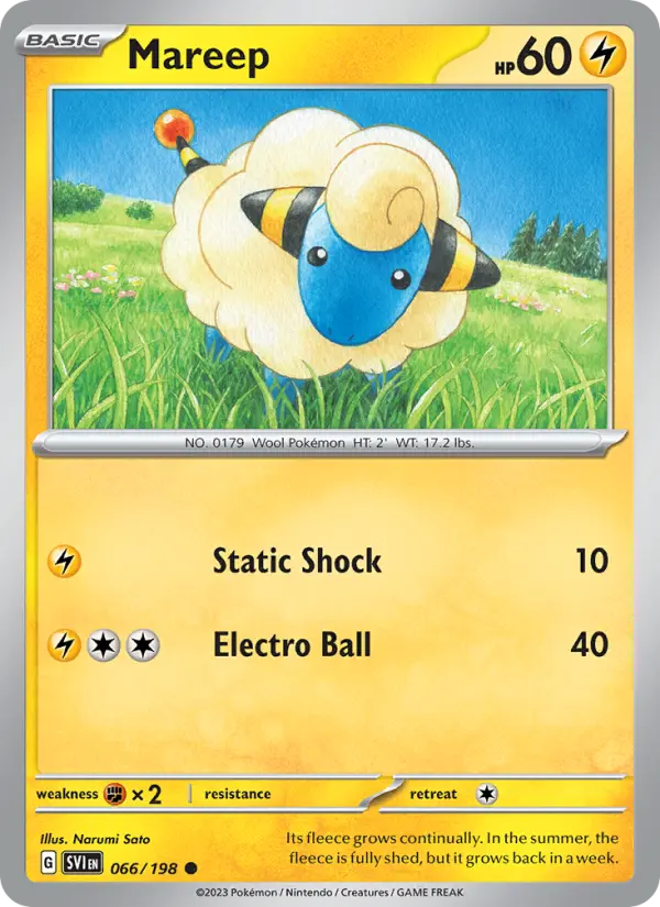 Mareep, Scarlet & Violet #66