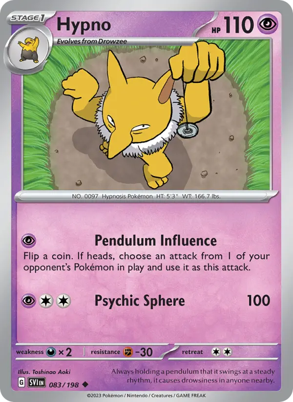 Hypno, Scarlet & Violet #83