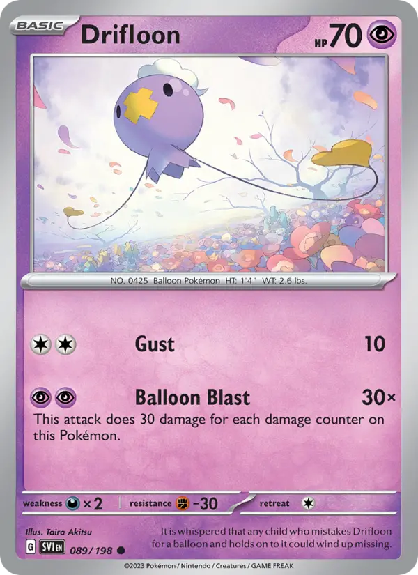 Drifloon, Scarlet & Violet #89