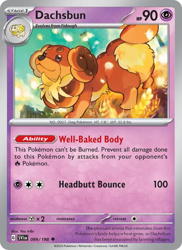 Dachsbun, Scarlet & Violet #99