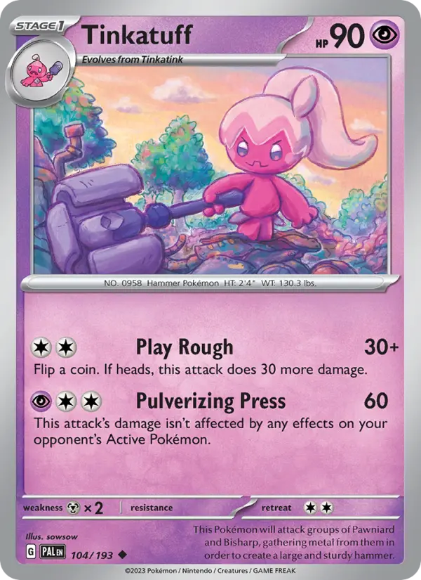 Tinkatuff, Paldea Evolved #104