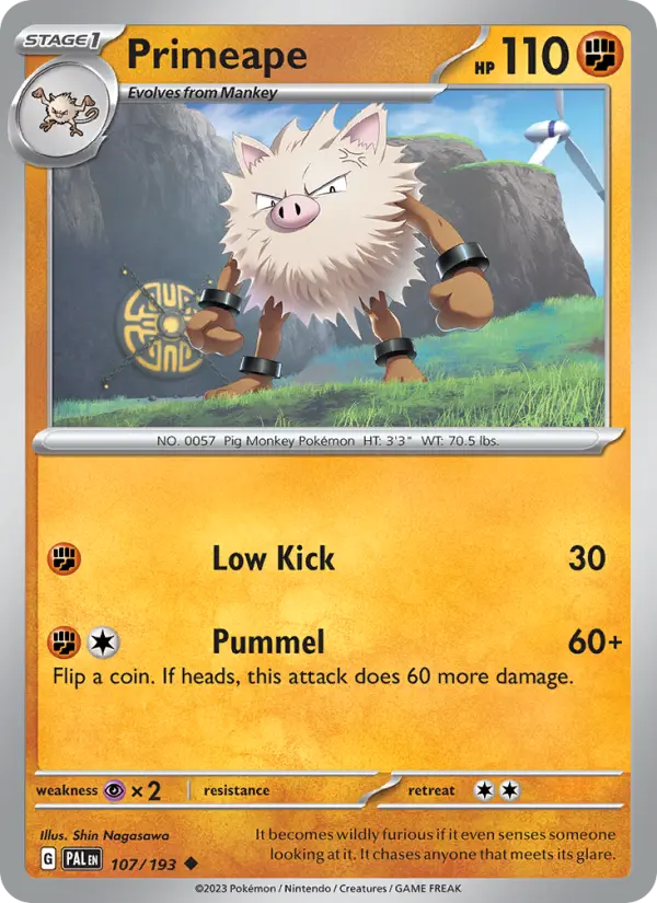 Primeape, Paldea Evolved #107