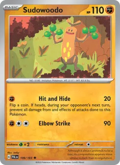 Sudowoodo, Paldea Evolved #109/193