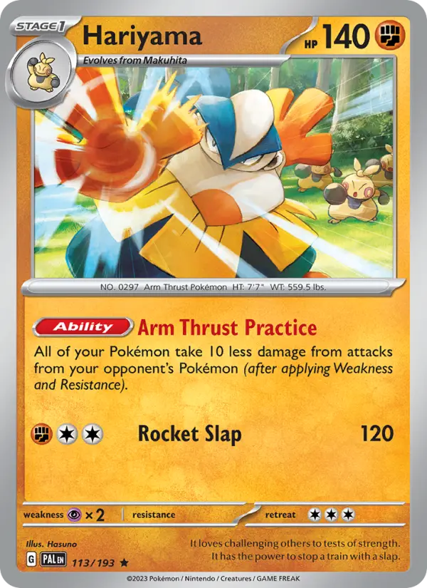 Hariyama, Paldea Evolved #113