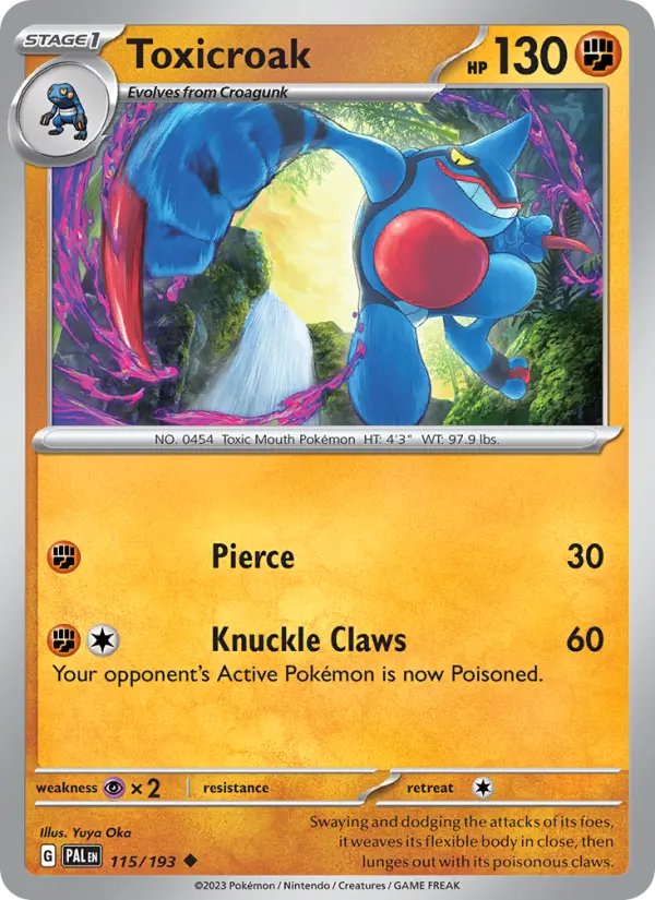 Toxicroak, Paldea Evolved #115