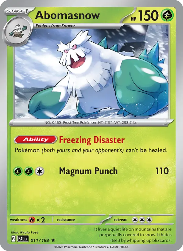 Abomasnow, Paldea Evolved #11