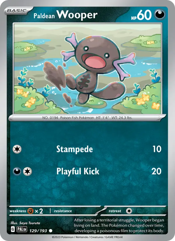 Paldean Wooper, Paldea Evolved #129