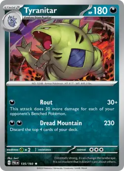 Tyranitar, Paldea Evolved #135/193