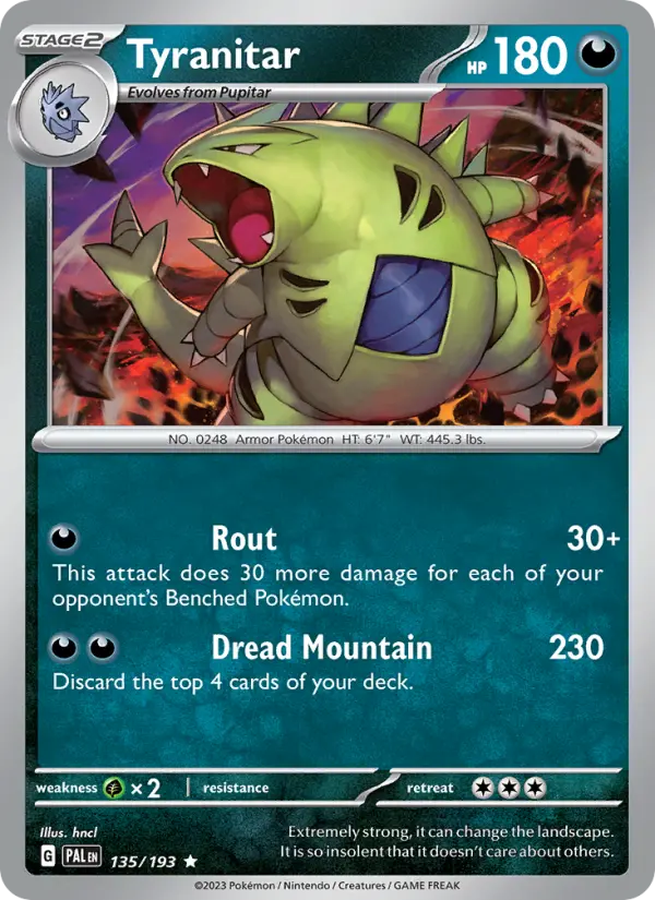 Tyranitar, Paldea Evolved #135