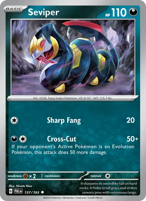 Seviper, Paldea Evolved #137