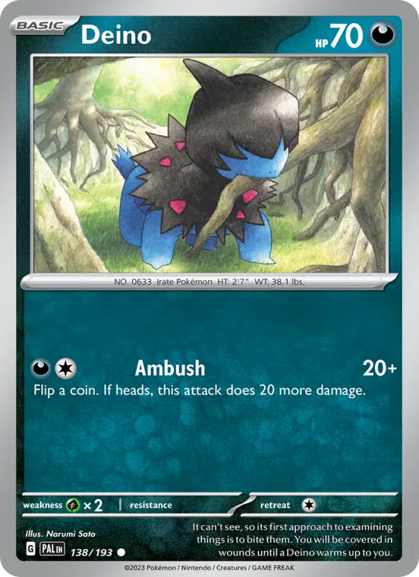 Deino, Paldea Evolved #138
