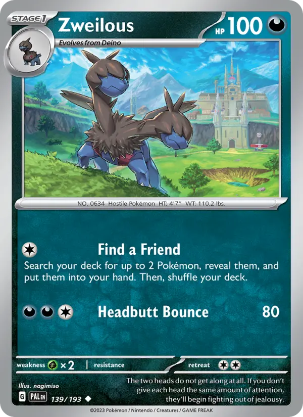 Zweilous, Paldea Evolved #139