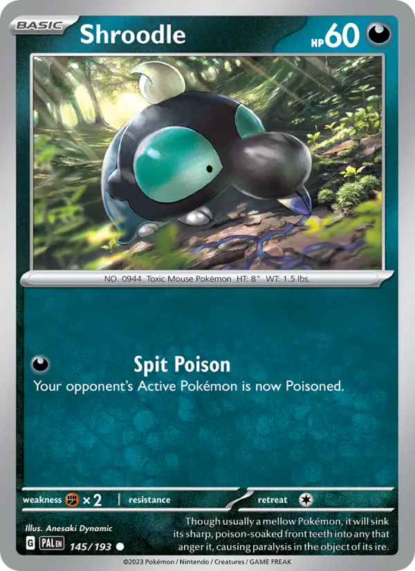 Shroodle, Paldea Evolved #145