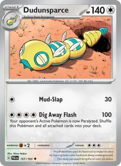 Dudunsparce, Paldea Evolved #157/193