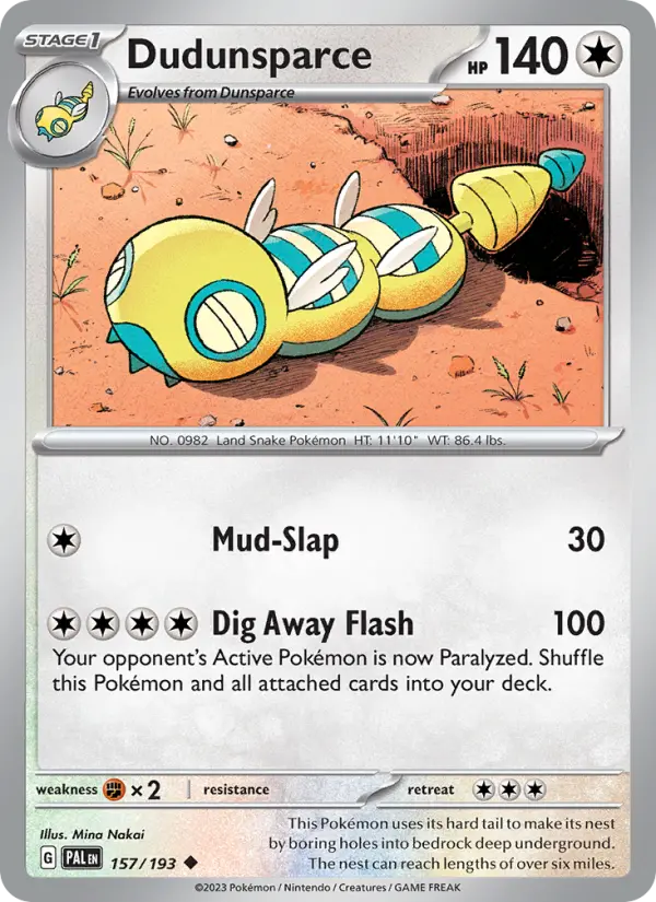 Dudunsparce, Paldea Evolved #157