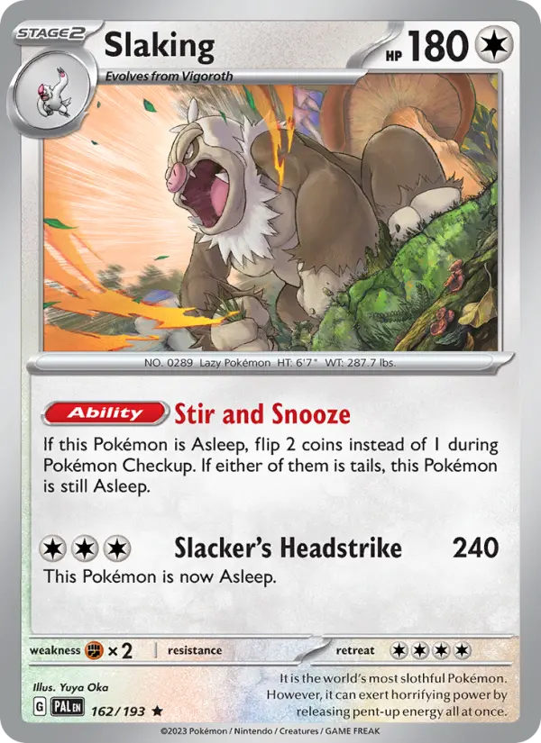 Slaking, Paldea Evolved #162