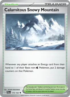 Calamitous Snowy Mountain, Paldea Evolved #174/193
