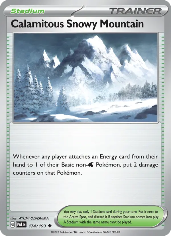 Calamitous Snowy Mountain, Paldea Evolved #174