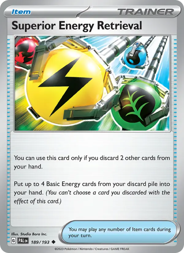 Superior Energy Retrieval, Paldea Evolved #189