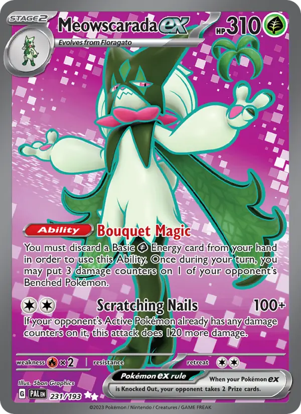 Meowscarada ex, Paldea Evolved #231