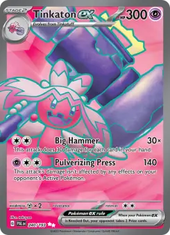 Tinkaton ex, Paldea Evolved #240/193