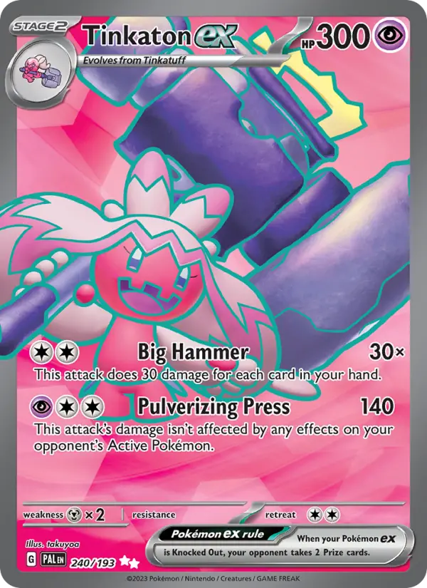Tinkaton ex, Paldea Evolved #240