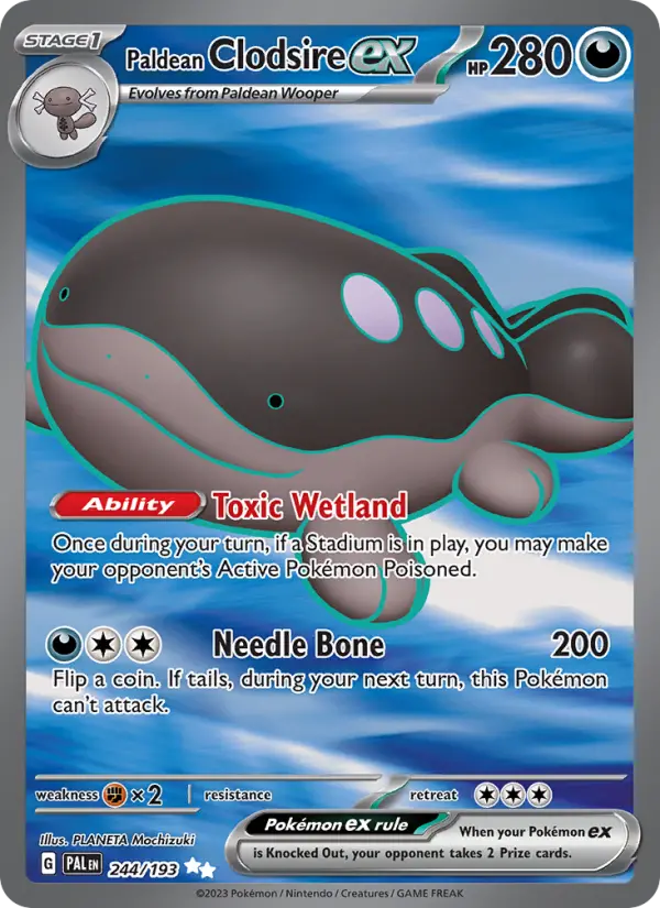 Paldean Clodsire ex, Paldea Evolved #244