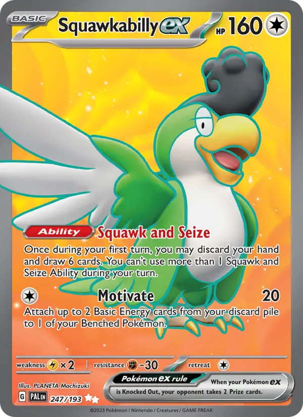 Squawkabilly ex, Paldea Evolved #247