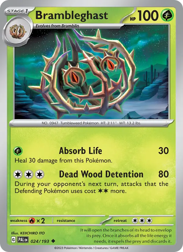 Brambleghast, Paldea Evolved #24