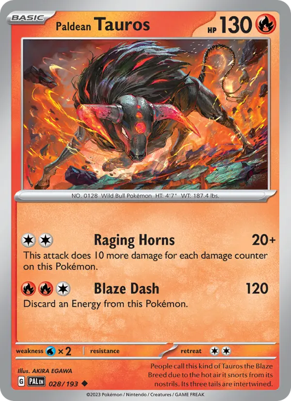 Paldean Tauros, Paldea Evolved #28