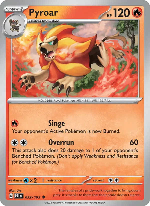 Pyroar, Paldea Evolved #32