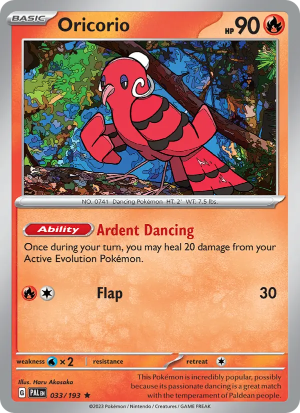Oricorio, Paldea Evolved #33