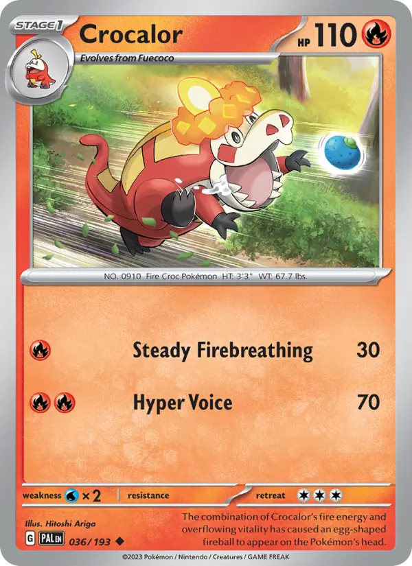 Crocalor, Paldea Evolved #36