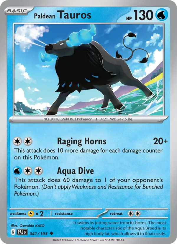 Paldean Tauros, Paldea Evolved #41