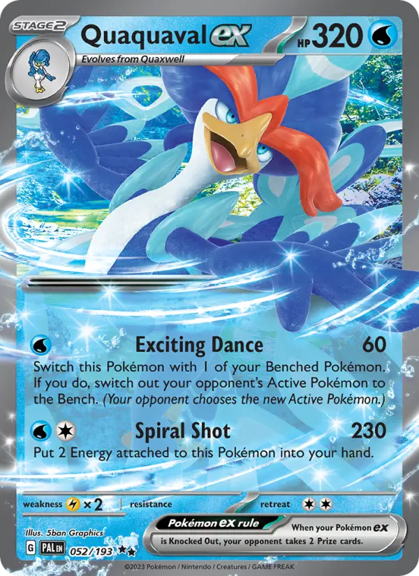 Quaquaval ex, Paldea Evolved #52