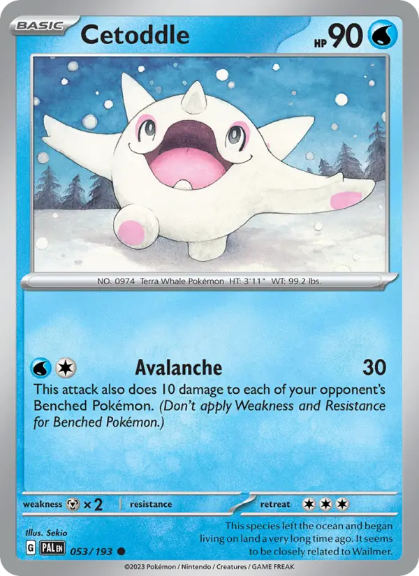 Cetoddle, Paldea Evolved #53
