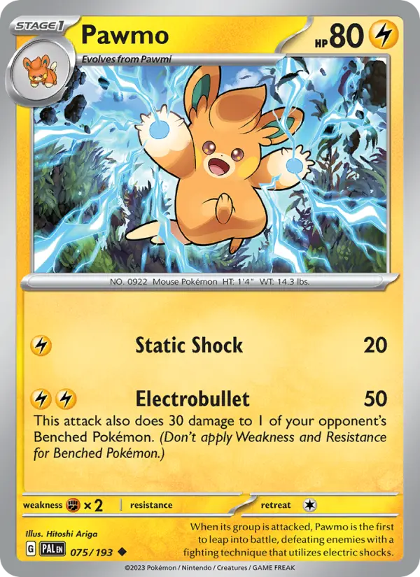 Pawmo, Paldea Evolved #75