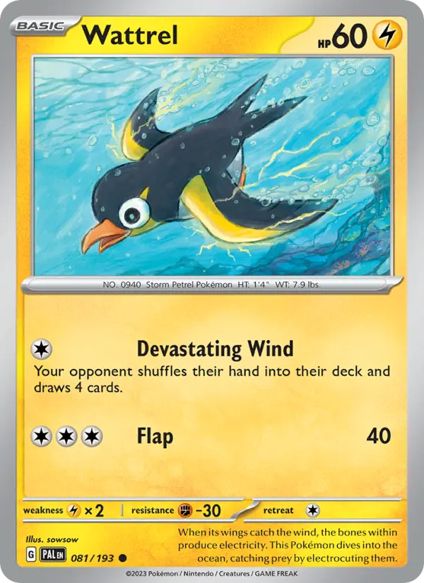 Wattrel, Paldea Evolved #81