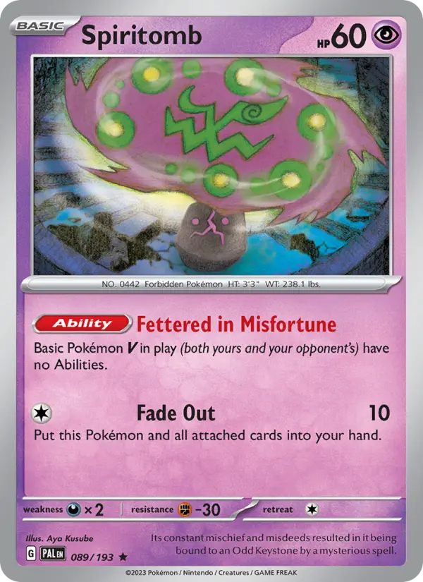 Spiritomb, Paldea Evolved #89