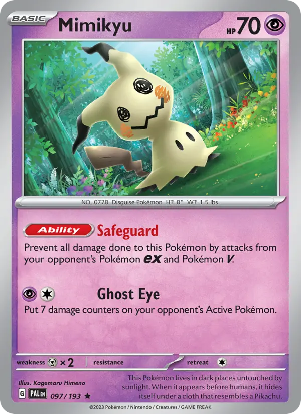 Mimikyu, Paldea Evolved #97
