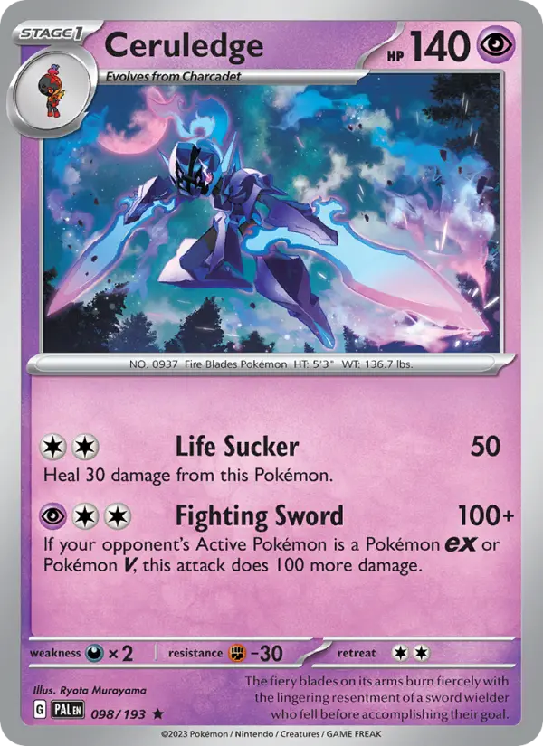 Ceruledge, Paldea Evolved #98