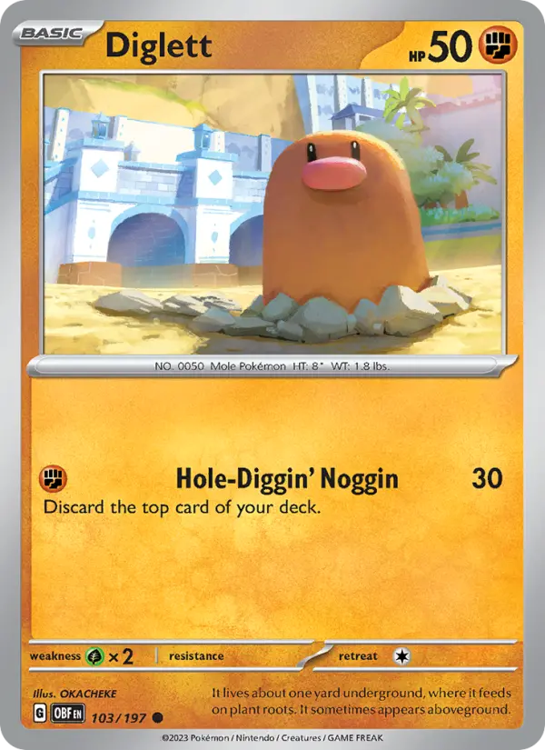 Diglett, Obsidian Flames #103