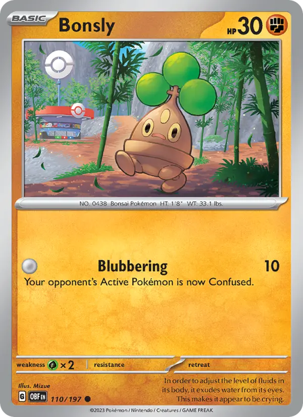 Bonsly, Obsidian Flames #110