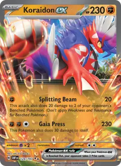 Koraidon ex, Obsidian Flames #124/197