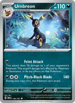 Umbreon, Obsidian Flames #130/197
