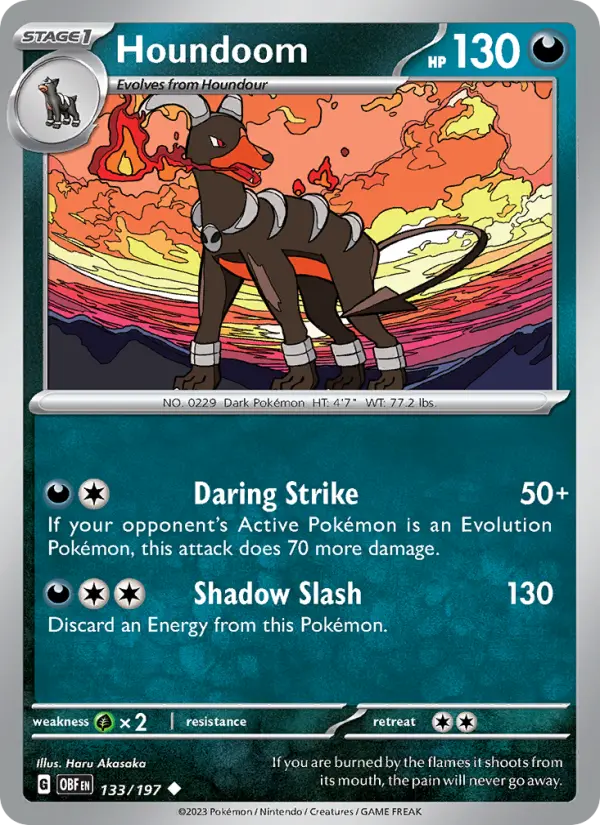 Houndoom, Obsidian Flames #133